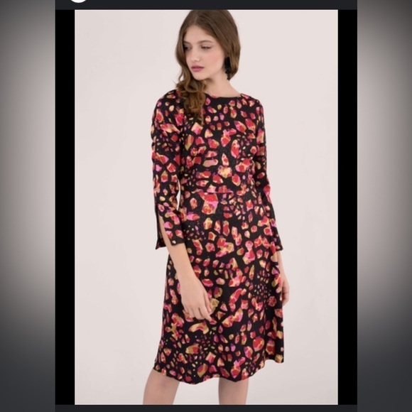 Closet London red split sleeve A-line dress 6 NWT - Picture 1 of 16